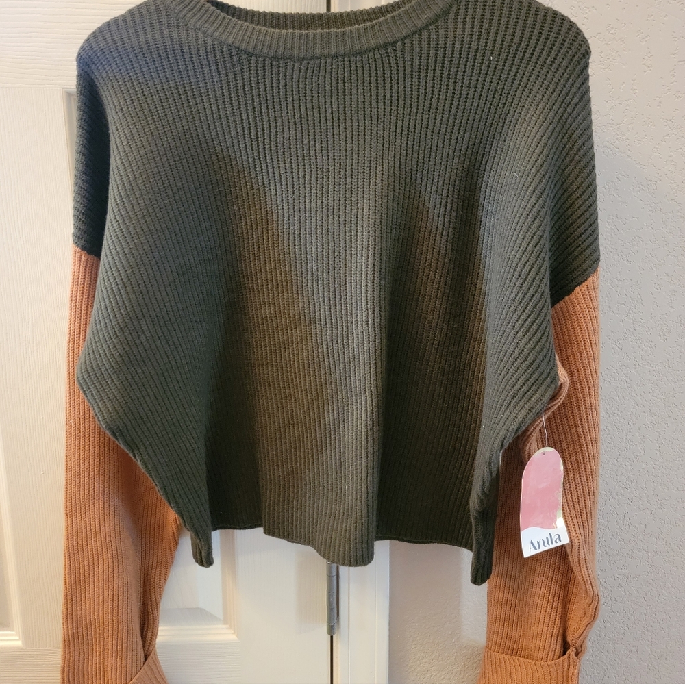 Arula NWT colorblock Sweater - Picture 3 of 5